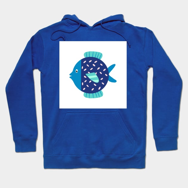 Fish illustration Hoodie by Light of the mind